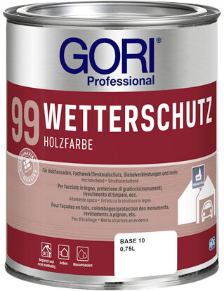 GORI 99 Wetterschutz Holzfarbe Polarweiß